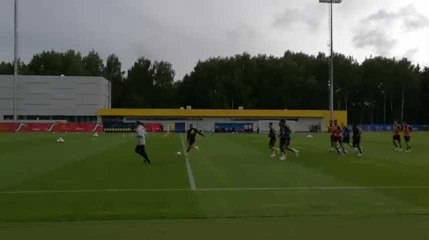 Mondial 2018 : Entraînement des Diables à Dedovsk