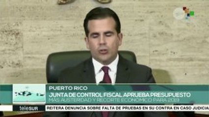 Junta de Control Fiscal aprueba presupuesto para Puerto Rico
