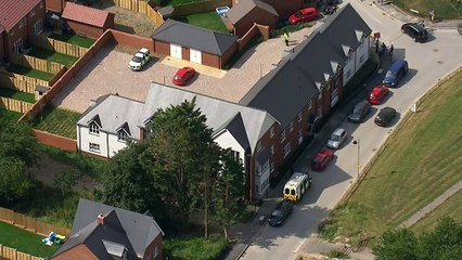 Aerials show Amesbury area where couple collapsed