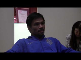 Manny Pacquiao Chinese Press Conference - Answers Round Table Questions