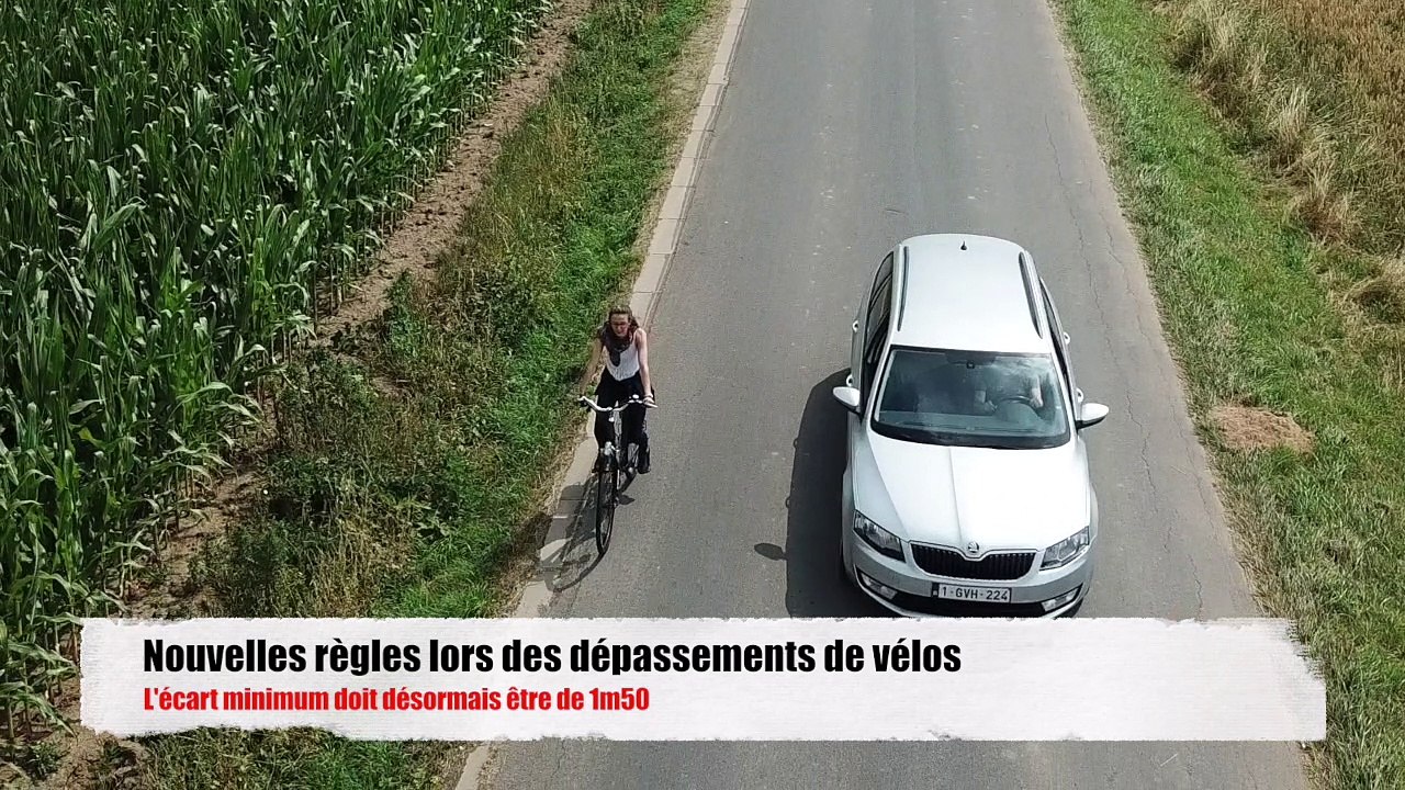 Nouvelles règles du code de la route lors des dépassements de vélo