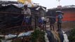 Refugees Work to Reinforce Houses as Monsoon Landslides Hit Rohingya Refugee Camps