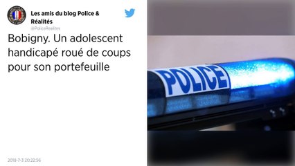 Bobigny. Un ado handicapé tabassé pour son portefeuille par une vingtaine de personnes.