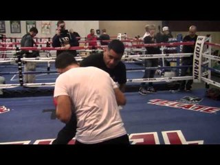 Mauricio Herrera COMPLETE MITT WORKOUT vs jose benavidez