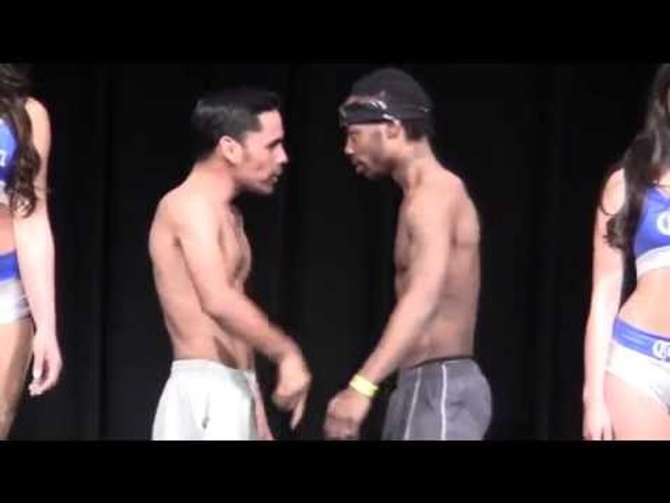 Raushee Warren vs Javier Gallo PUSHING & SHOVING at ESPN WEIGH IN