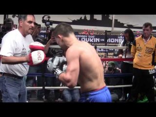 GGG Gennady Golovkin COMPLETE POWER PUCHING MITT WORKOUT -  Even Scares Trainer!