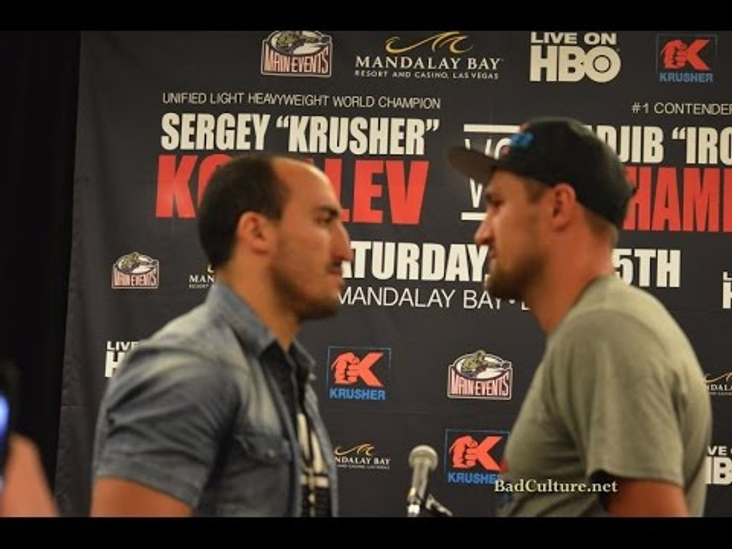 ⁣Sergey Kovalev vs Nadjib Mohammedi FACE OFF!
