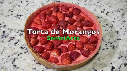 Como Fazer Torta de Morangos de Maneira Fácil