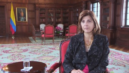María Ángela Holguín resalta su labor tras ocho años como canciller colombiana_