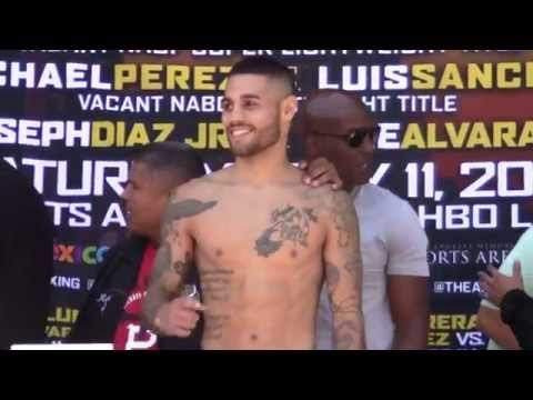 Michael Perez vs Luis Sanchez - WEIGH IN