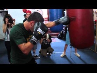Mauricio Herrera HEAVYBAG WORKOUT vs Hank Lundy