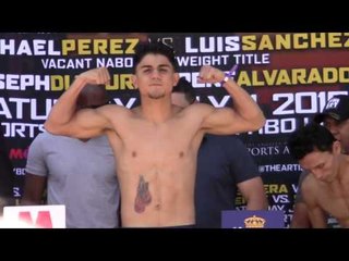 Joseph Diaz Jr vs Rene Alvarado - WEIGH IN