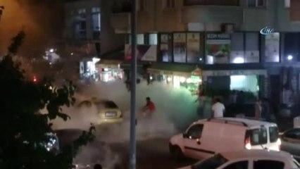 Damlayan Benzin Ticari Aracı Böyle Yaktı