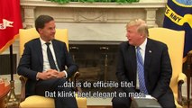 WITTE HUIS: Rutte onderbreekt Trump in persconferentie