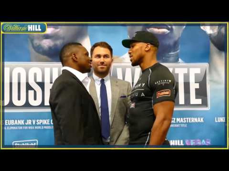Anthony Joshua vs Dillian Whyte - TRASH TALKING FACE OFF!