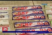 Commemorative plates na nakakabit sa mga sasakyan, kinumpiska ng HPG