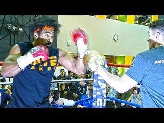 David Haye POWER MITT WORKOUT vs Arnold ‘THE COBRA’ GJERGJAJ