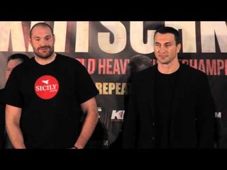 Fury arrives at the Klitscko vs Fury 2 press conference in style.