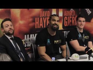 HAYE: "Unless I don't throw my right hand its very hard to go six or seven rounds."