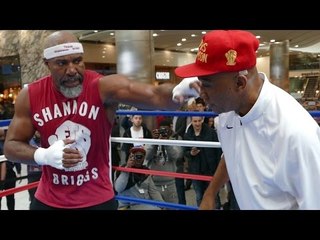 SHANNON BRIGGS PUBLIC WORKOUT ahead of Saturdays under card fight