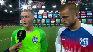 Jordan Pickford, Eric Dier & Kierran Trippier Interviews After England beat Colombia