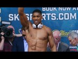 Anthony Joshua vs Dominic Breazeale - WEIGH IN