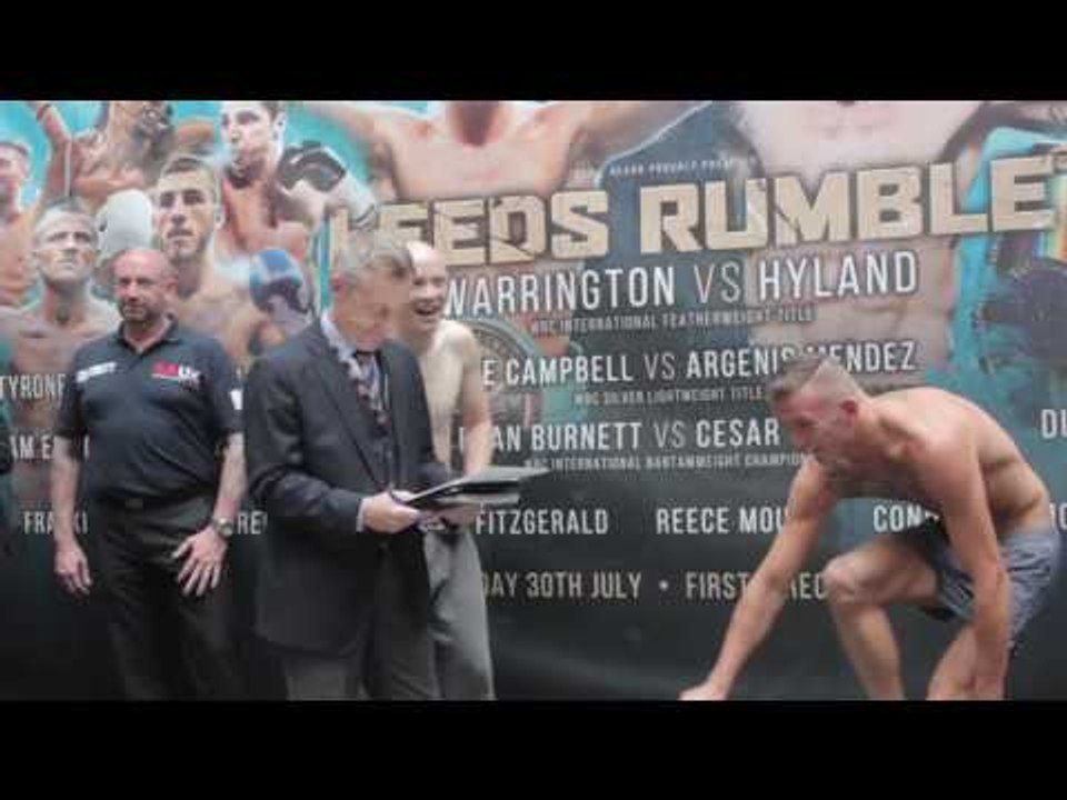 Ryan Hardy vs Darren Tetley Weigh-In
