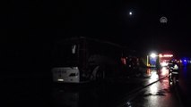 Eskişehir-Ankara karayolunda yolcu otobüsü yandı (2)  - ESKİŞEHİR