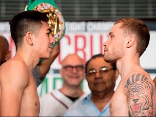 Leo Santa Cruz vs Carl Frampton WEIGH IN & FACEOFF!
