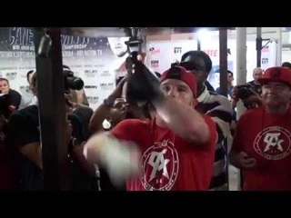 Canelo Alvarez SPEED BAG WORKOUT vs Liam Smith