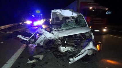 Düzce TEM otoyolunda feci kaza: 1 ölü 1 yaralı