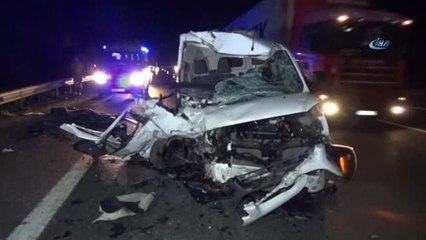 Düzce Tem Otoyolunda Feci Kaza: 1 Ölü 1 Yaralı