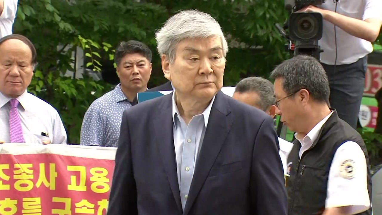 [현장영상] '횡령·배임 혐의' 조양호 회장, 영장 심사 출석 / YTN