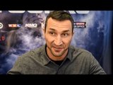 Wladimir Klitschko | Questions From NYC Press | Joshua v Klitschko