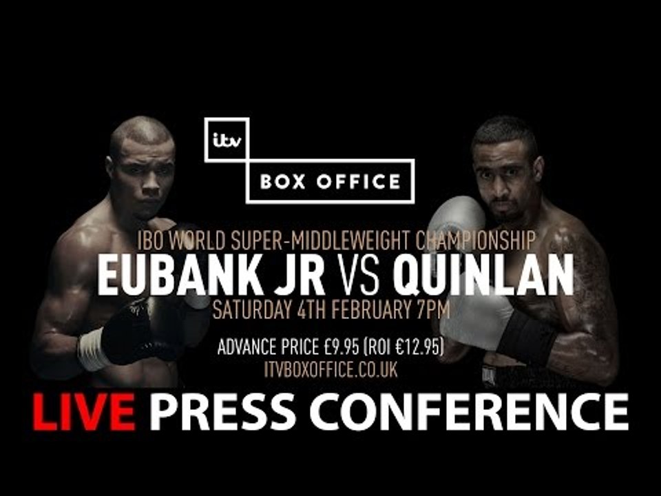 *LIVE* EUBANK JR v QUINLAN | Face To Face and Press Conference