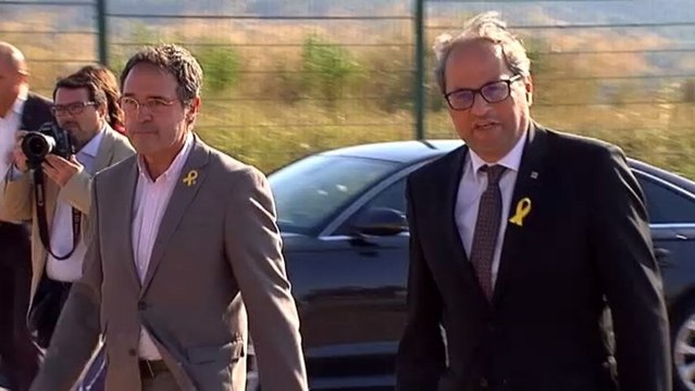 Apoyo y homenajes a los presos catalanes en las cárceles de Lledoners y Figueres