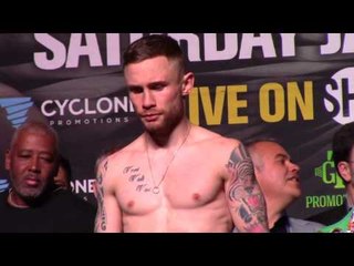 Carl Frampton vs Leo Santa Cruz - COMPLETE WEIGH IN & FACE OFF