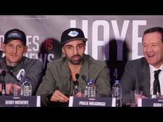 HAYE vs BELLEW | UNDERCARD PRESS CONFERENCE. part 3