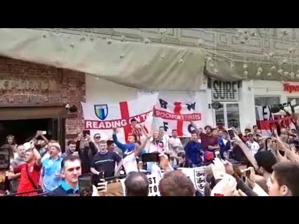 England Fans In Good Voice In Moscow - Russia 2018 World Cup