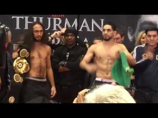 Keith Thurman vs Danny Garcia HEATED TRASH TALKING WEIGH IN