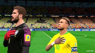 Brazil vs Belgium  Quater-finals  FIFA World Cup Russia 2018 Gameplay