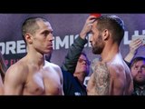 Scott Quigg vs Viorel Simion FULL FACE OFF & WEIGH IN | Joshua vs Klitschko