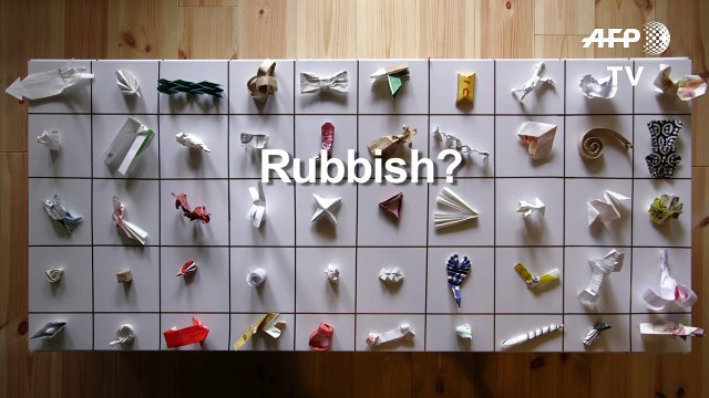 A 'Japanese tip': the origami art left by diners