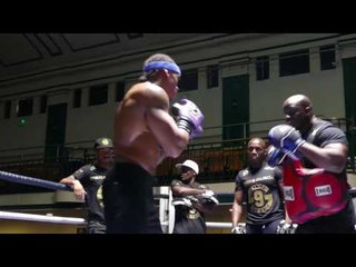 Anthony Yarde training ahead of his clash with Chris Hobbs