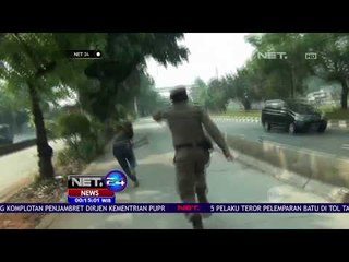 Aksi Kejar Kejaran Petugas dalam Razia Polisi Cepek NET24