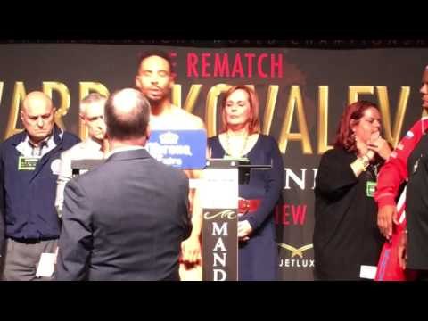 Andre Ward vs Sergey Kovalev- WEIGH IN