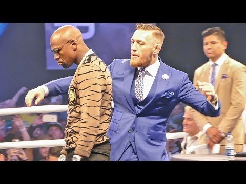 Conor McGregor MOCKS Floyd Mayweather BEHIND HIS BACK At London Tour