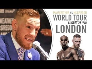 Conor McGregor "THE LITTLE B*STED LOOKS ALRIGHT AT 40" vs Floyd Mayweather | LONDON TOUR