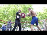 Chris Eubank Jr | PUBLIC WORK OUT | preparing for Abraham 15th July