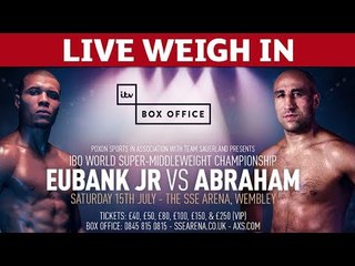 Chris Eubank Jr vs Arthur Abraham Weigh In OVERWEIGHT !!!